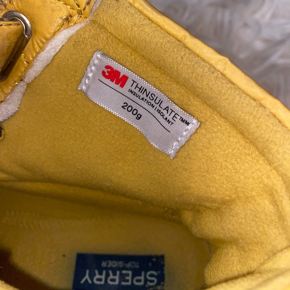 Sperry Saltwater Jetty Boots Size 9 Yellow Navy - Picture 7 of 7